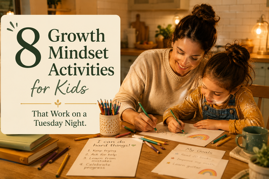 Growth Mindset Activities for Kids Ages 3-8 — 8 That Actually Work on a Tuesday Night